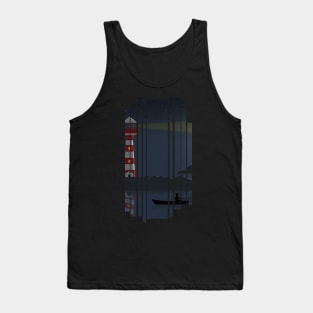 Lighthouse with a fisherman Tank Top